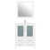 Arroyos 30'' Single Bathroom Vanity with Ceramic Top with Mirror