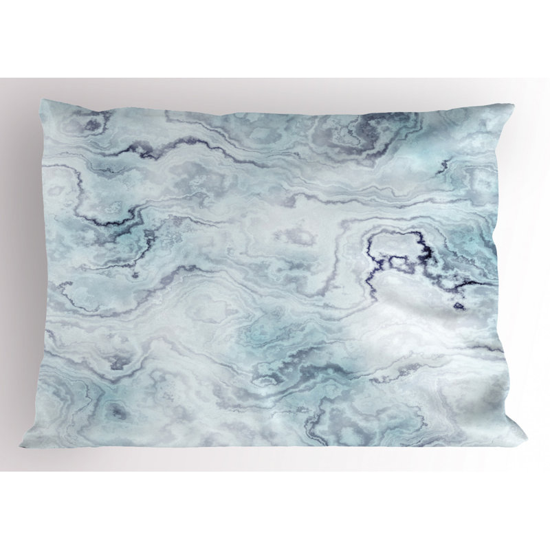 Marble Polyester Abstract Sham Set, Twin