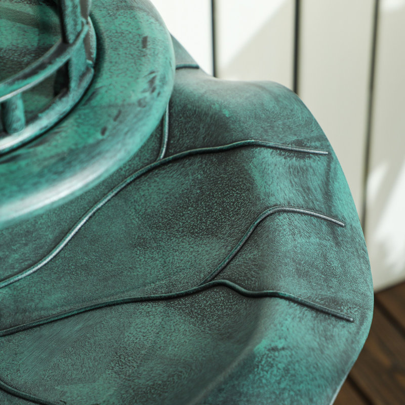 Plastic Pedestal@@Birdbath@@Column Birdbath
