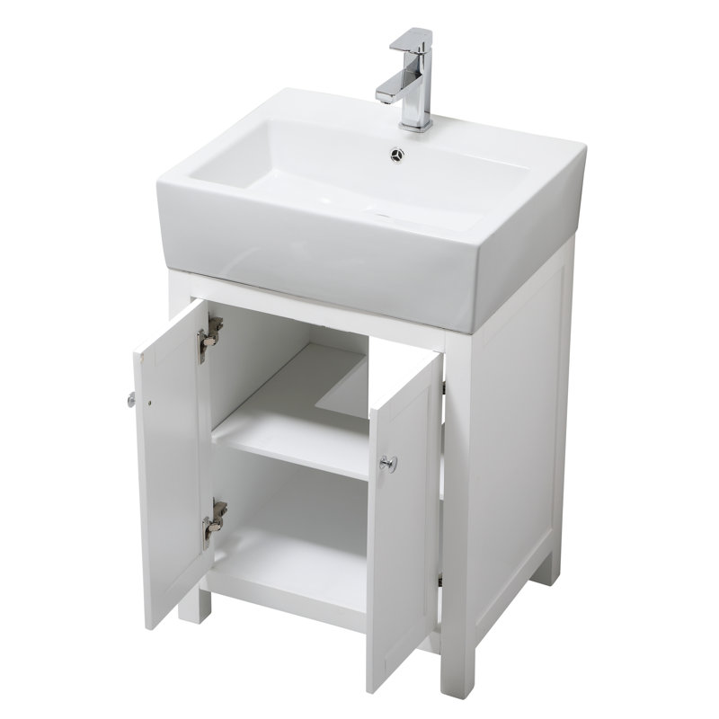 Ensemble de meuble-lavabo simple 23 po Faryn, Blanc