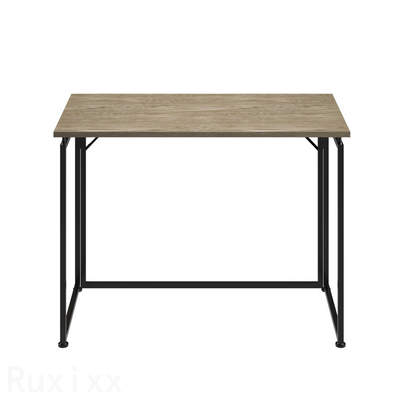 Bureau pliant peu encombrant - gris, Gris / Noir