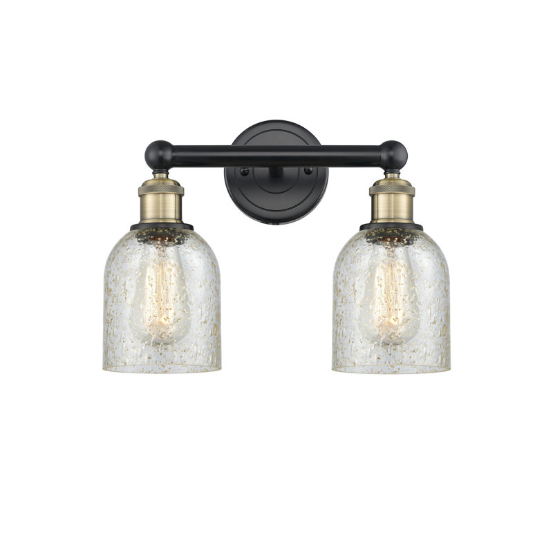 Reiko 2 - Light Dimmable Vanity Light, Mica, Black Antique Brass
