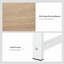 Bureau d'ordinateur 88 po pour 2 personnes avec tablettes de rangement 88 po
