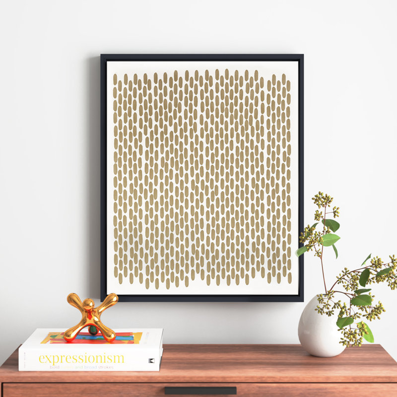 «Alvaro Abstract Neutral CLXII» par ChiChi Decor - impression d'art graphique, H 32 po x l 26 po x P 2,5 po