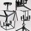 Lustre en fer de style lampadaire Buelex-658292614-658292608