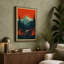 Mountain at Dusk Retro - Wrapped Canvas-131761945-131761951
