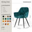 Runkle Upholstered Velvet Dining Chair with Arm-1916069042