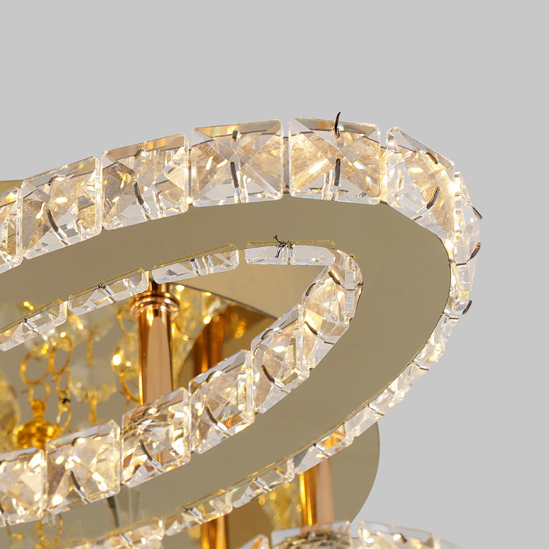 4 - Light Crystal LED Chandelier