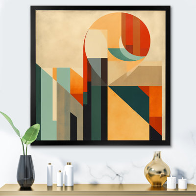 Full Moon Symphony Midcentury Abstract I - Abstract Midcentury, art encadré