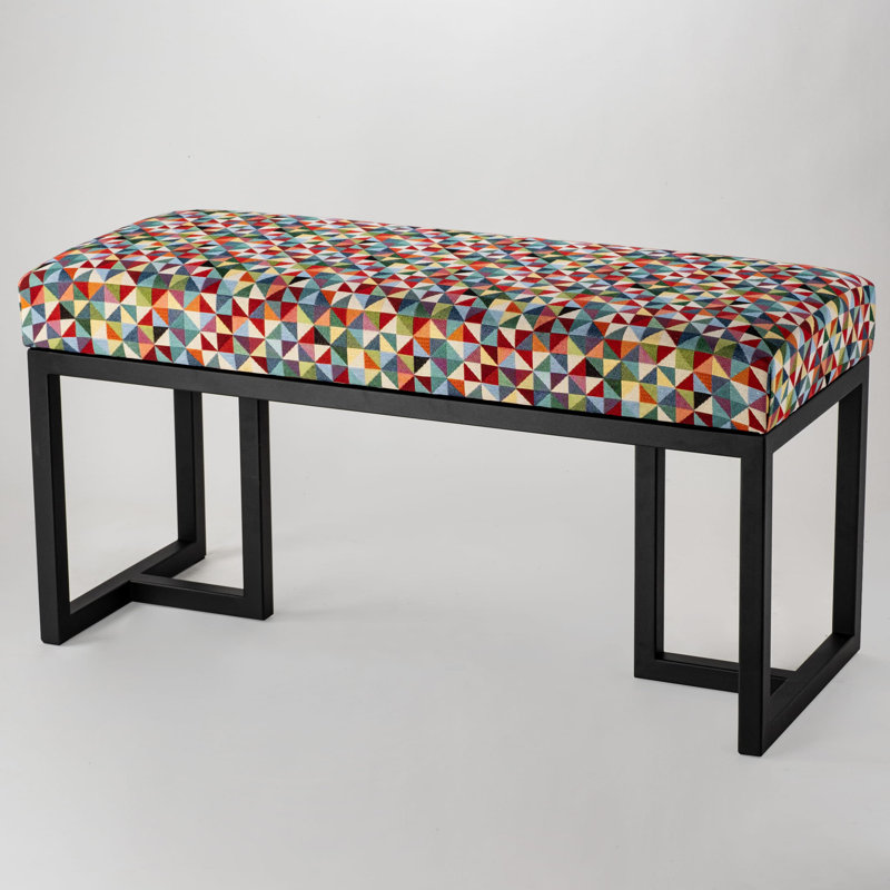 Ogilvie Velvet Upholstered Bench, 50 x 55 x 35cm