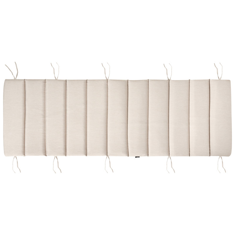 Sun Lounger Pad Cushion BRESCIA PREMIUM 180 x 60 cm, Light Beige