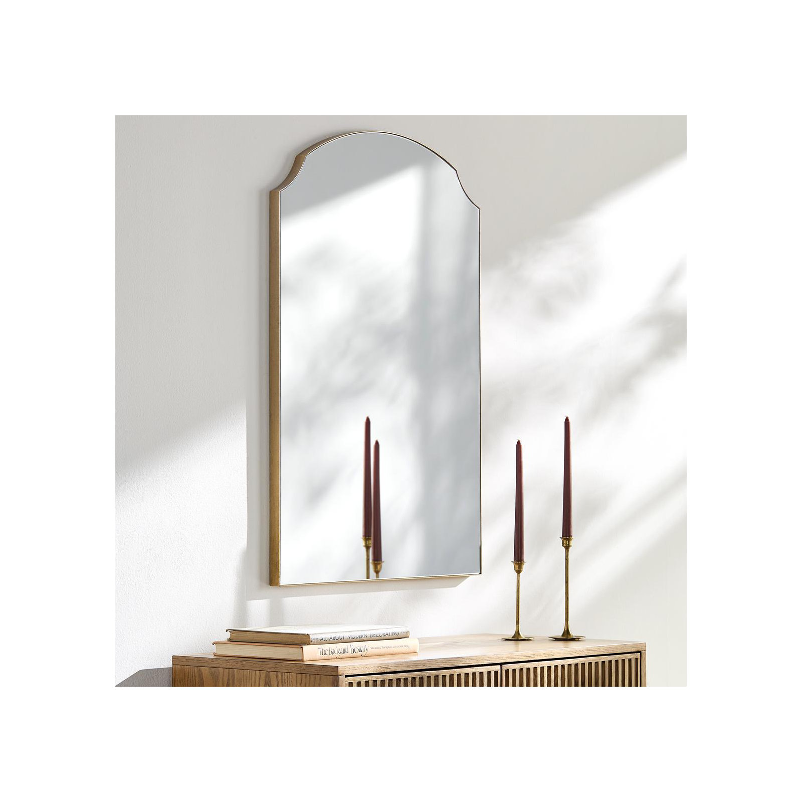 Galey Alix x Livabliss Landon Mirror, Gold, 35"  x 24"