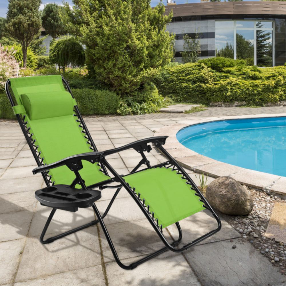 Arlmont & Co. Outdoor Folding Zero Gravity Reclining Lounge Chair Wayfair