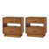 Nance Mid-Century Modern 3-Drawer Nightstand with Hidden Drawer and Built-In Outlets (Set Of 2)