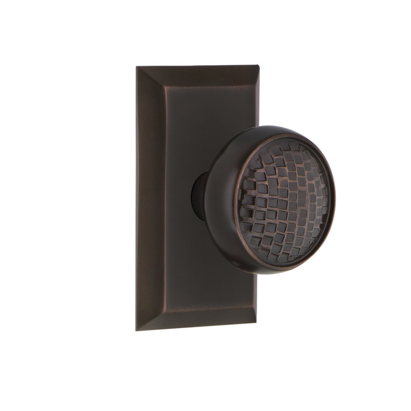 Studio Plate with Craftsman Door Knob, Timeless Bronze