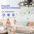 20" Low Profile Caged Flush Mount Ceiling Fan With Light And Remote Control, 6-Speed Reversible-1443050604