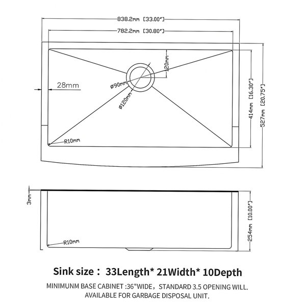 Dimensions du produit