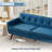 78'' Square Arms Sofa With Ottoman-45835971