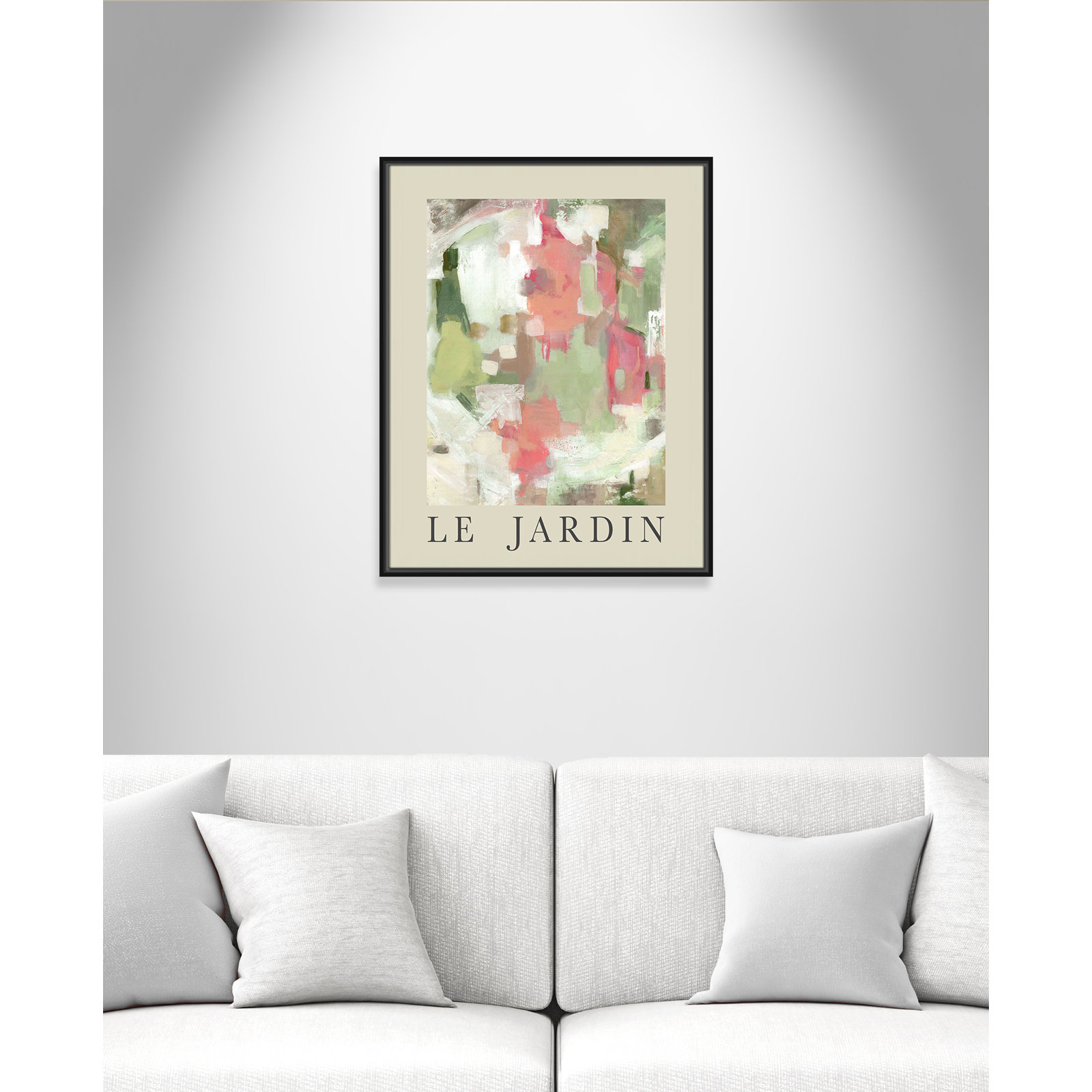 Botanical Poster Collection " Le Jardin " by Carol Robinson, No, 29.5" H x 23.5" W x 2" D, Black Floater Frame