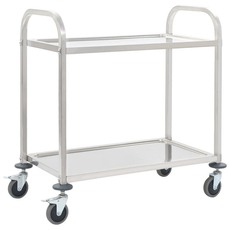 2-Tier Serving Cart, 90cm H x 55cm W  x 96.5cm D