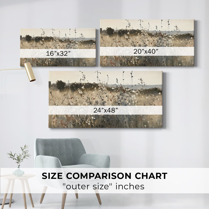 Landscape Series-CXXXI- Gallery Wrapped Canvas -Ready to Hang, 16" H x 32" W