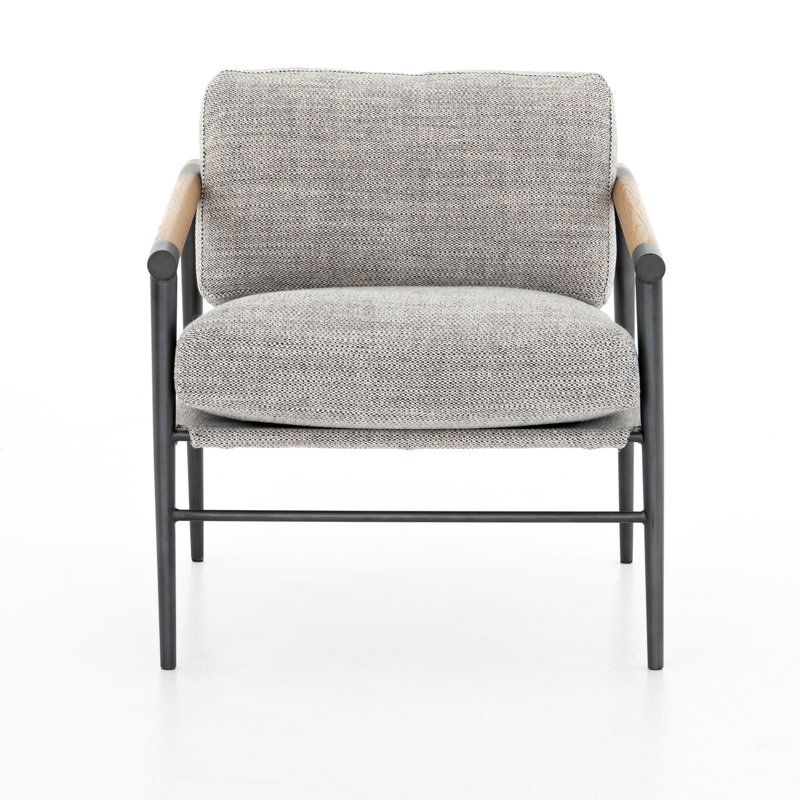 Marlane Upholstered Armchair, Thames Raven, Natural