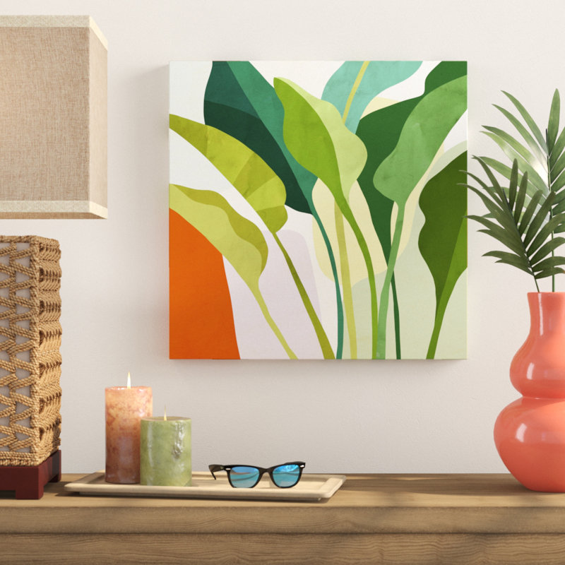 «Tropica I» par Victoria Borges - impression sur toile, H 20 po x l 20 po, Impression sans cadre, Sans cadre