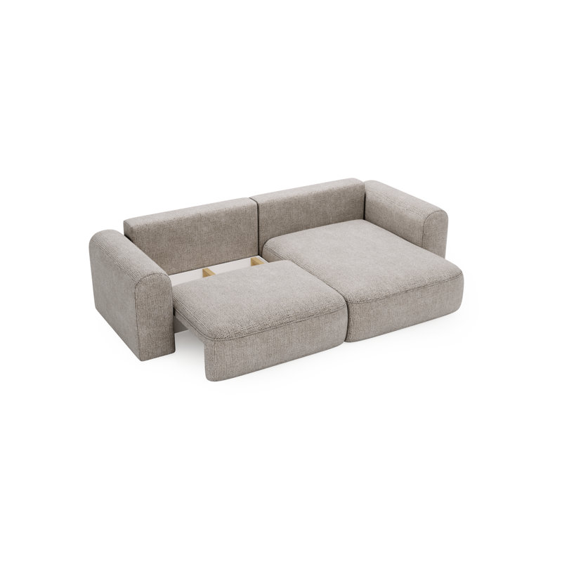 3 Seater Corner Sofa , Left Hand Facing, Light Grey