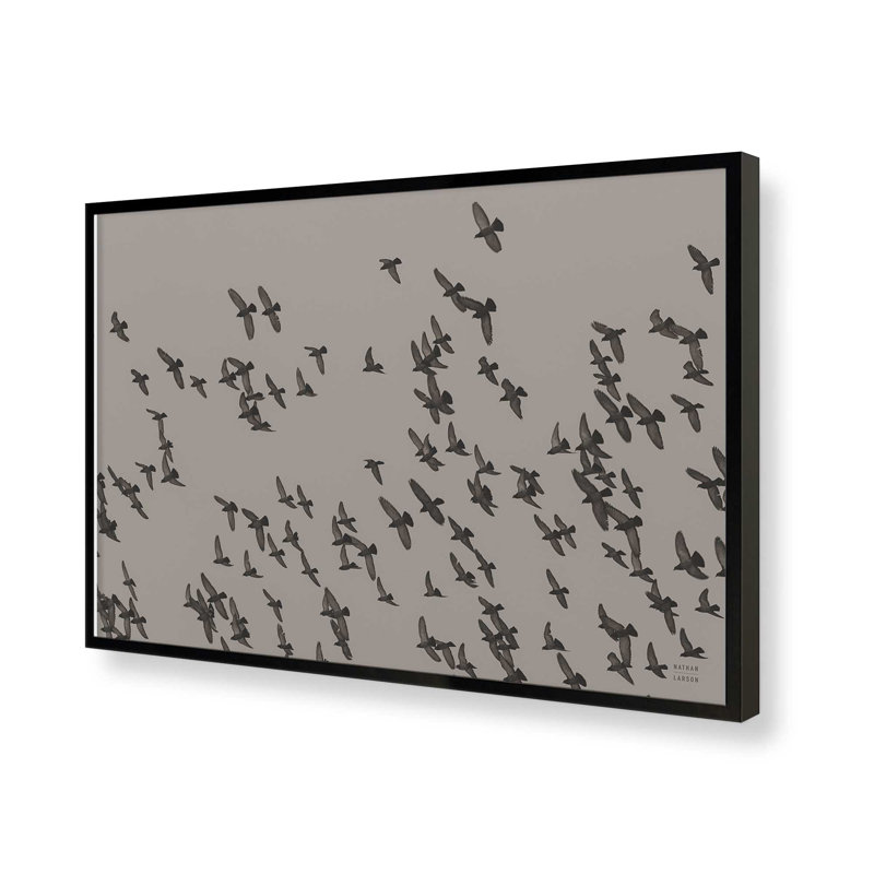 «Flock II» par Nathan Larson, reproduction d'art, Noir, H 20 po x l 30 po