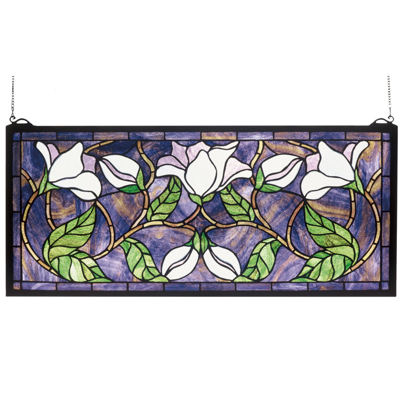 Magnolia Stained Glass Window