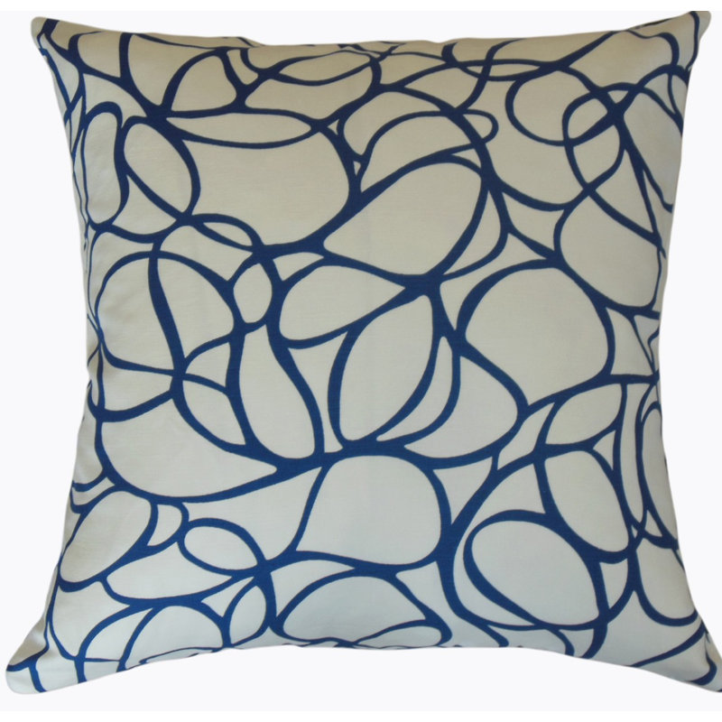 Coussin Roselee, Crème/Vert, Hauteur (18 po) x largeur (18 po)