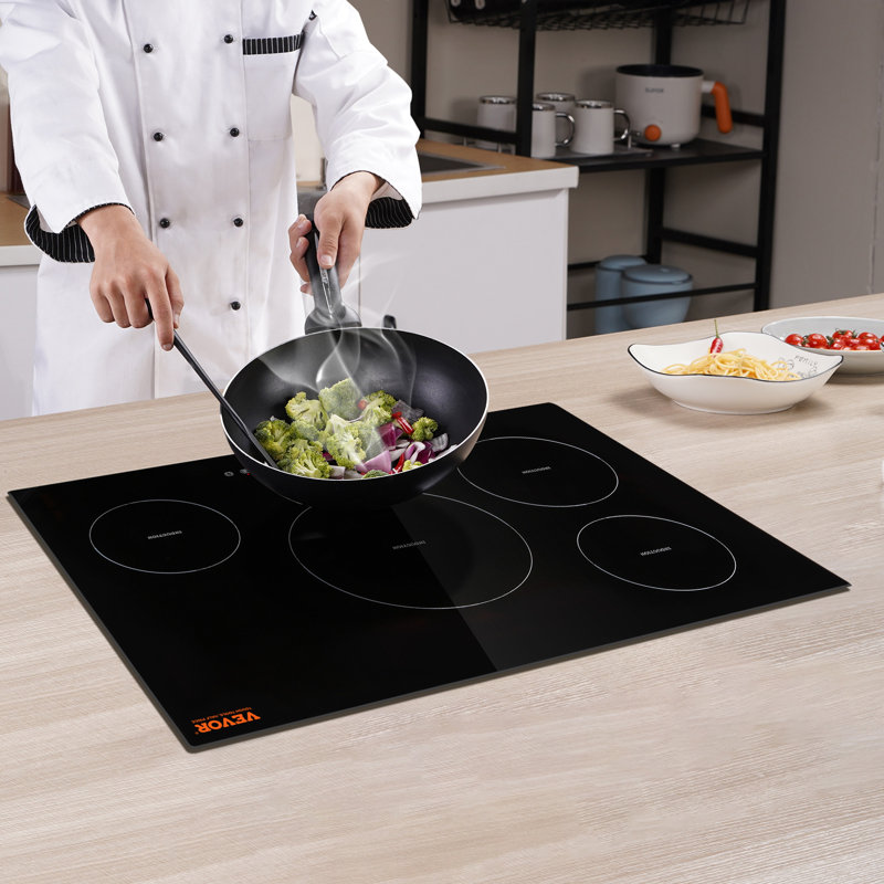 VEVOR 30'' Black Stainless Steel 4 Burner Induction Cooktop