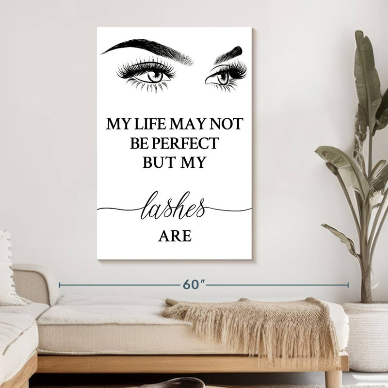 Impression sur toile de Perfect Lash, H 48 po x l 32 po x P 1,25 po