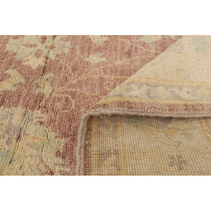 Tapis décoratif en laine noué à la main de conception unique noué à la main New Age 3 pi 10 po X 5 pi 10 po