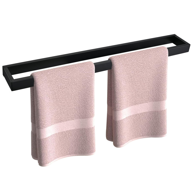 24" Towel Bar Wall Mounted, Matte Black