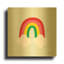 «Bright Rainbow I» par Ann Kelle, art mural en métal doré, 12 po x 12 po-133651373