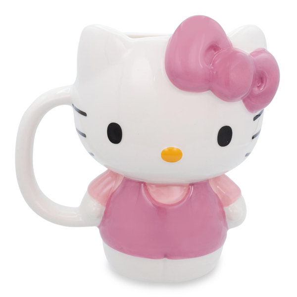 Silver Buffalo Sanrio Hello Kitty Face Carnival Cup With Lid and Topper  Straw | Holds 24 Ounces