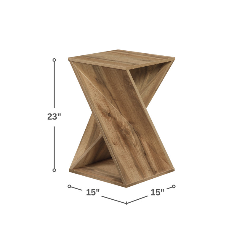 Table de bout Caelah, Bois naturel / brun clair