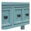 Console rustique, canapé de 60 po de long avec deux tiroirs de taille différente et une tablette inférieure pour le rangement (vert turquoise)-731445241