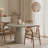 Modern Concrete Round Dining Table With Pedestal Base-2136046233