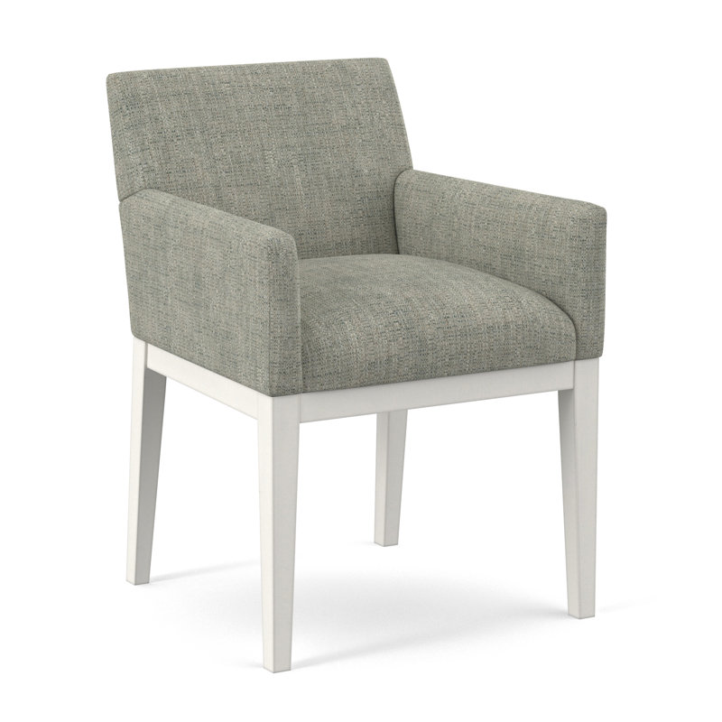 Upholstered Arm Chair, Applause Bravo, White