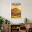 Slieve Gullion, Northern Ireland - Romantic Travel Poster Of Ancient Hill And Woodland. Giclee Print On Wrapped Canvas. Wall Art, Home Decor - Natural Landmarks, Northern Ireland - Wrapped Canvas Print-1312248653
