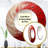 Red And White Whimsical Whirl Spiral - Abstract Spirals Decorative Mirror, Modern Round Wall Mirror, Printed Metal Art-99621900