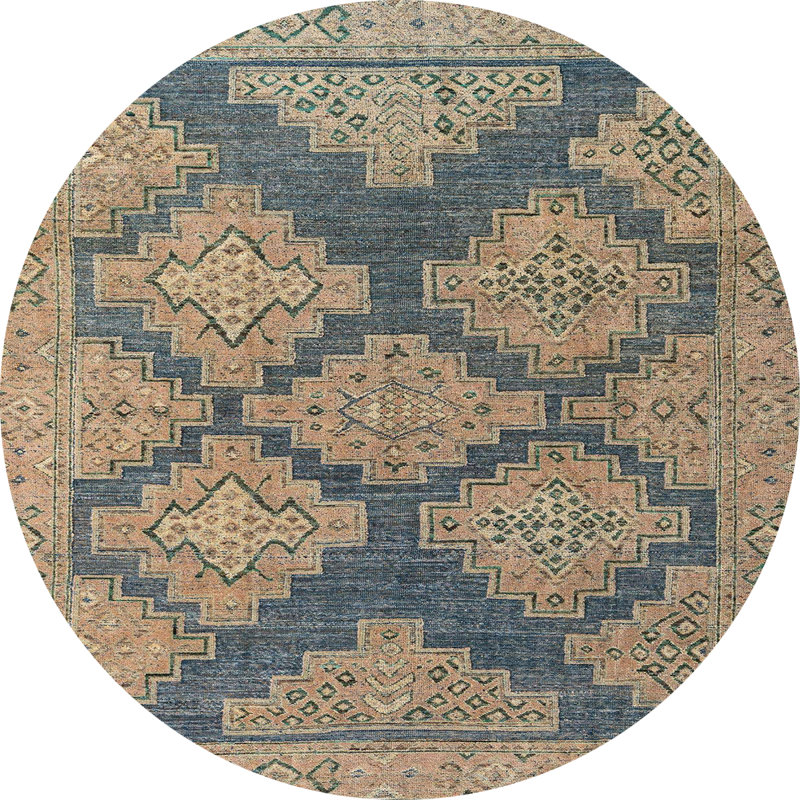 Abstract Indoor Rug, Round 6'