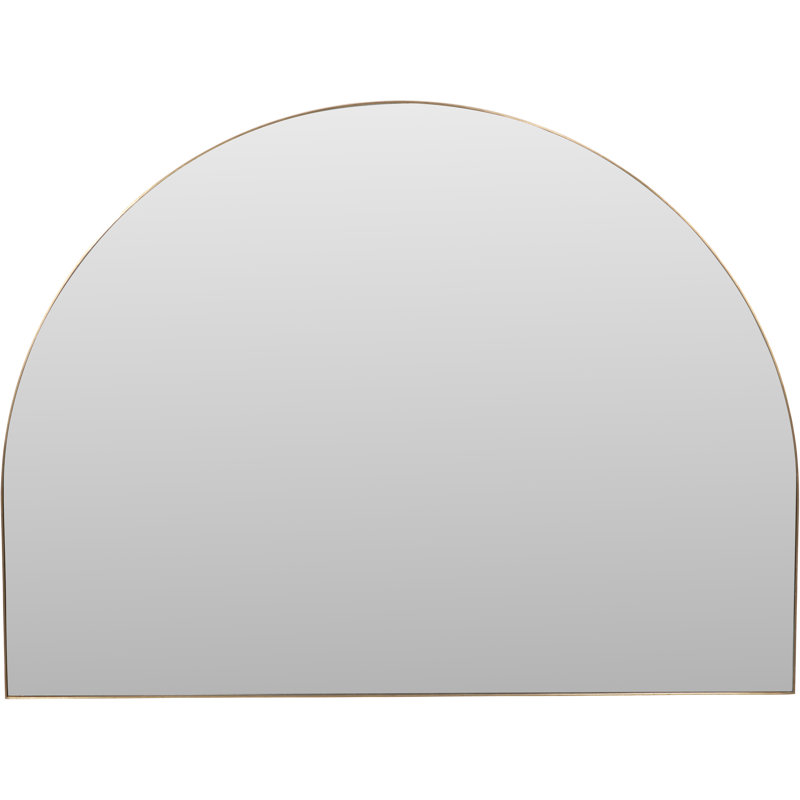 Metal Arch Mirror, Brushed Brass