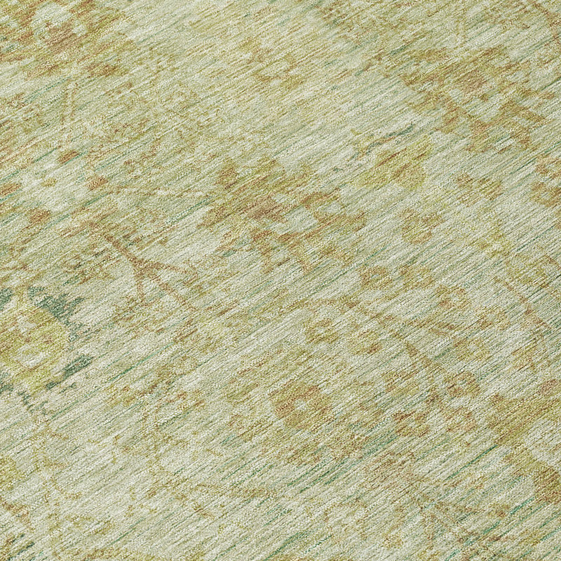 Tapis vert lavable intérieur / extérieur Vilnius , 9 pi x 12 pi
