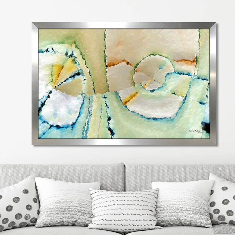 « trust it ». proverbes 3:5' , reproduction d’art sur toile, H 27,5 po x l 39,5 po x P 0,75 po, Encadrement argenté