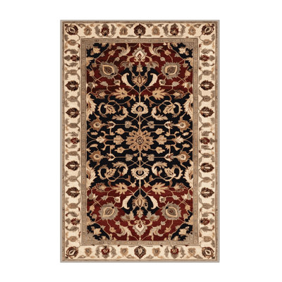 Machine Washable Persian Brown Area Rug