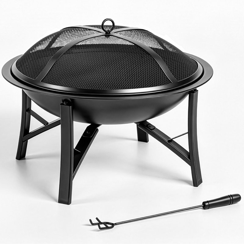 20.2 in. Round Wood-Burning Fire Pit