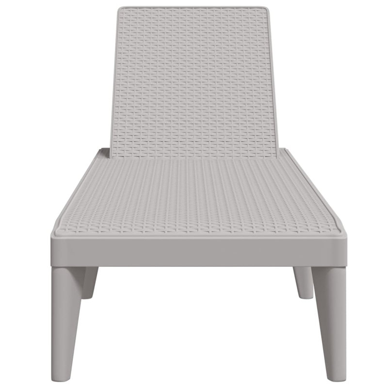 George Oliver Sun Lounger 73.2"X23.6"X11.4" PP, Gray